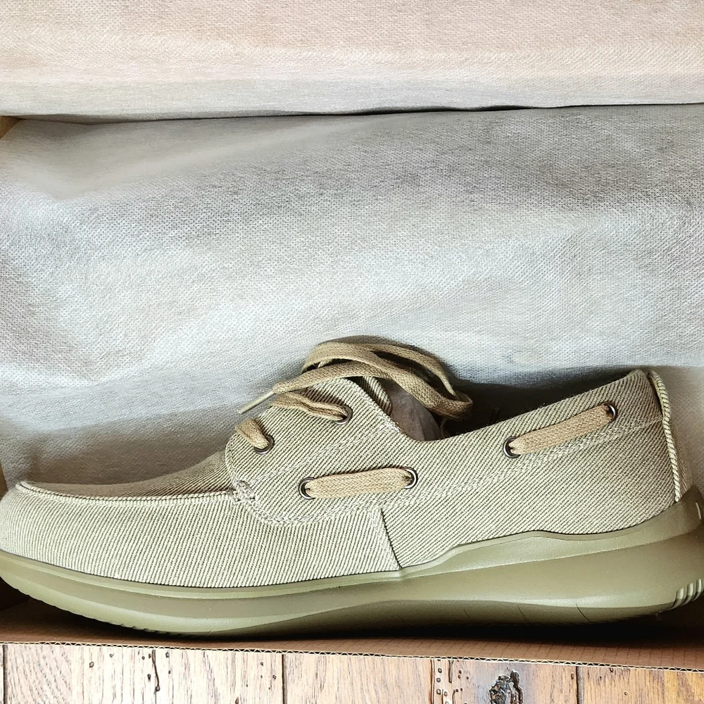 Propet Viasol Lace Men’s Size 11 Tan Casual Lace Up Shoe NIB Lightweight Comfort